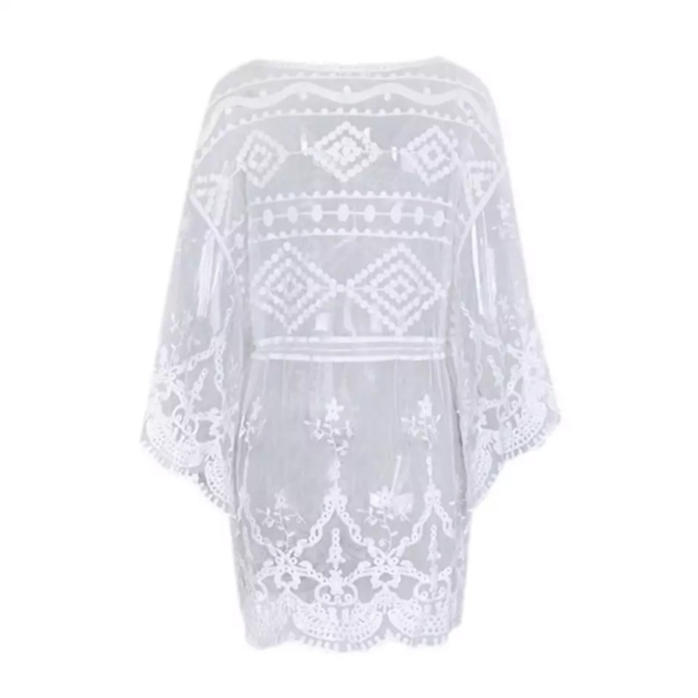 💜Host Pick💜 New! White Lace Kimono - Picture 9 of 12